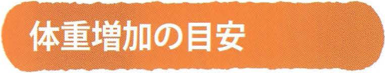 体重増加の目安