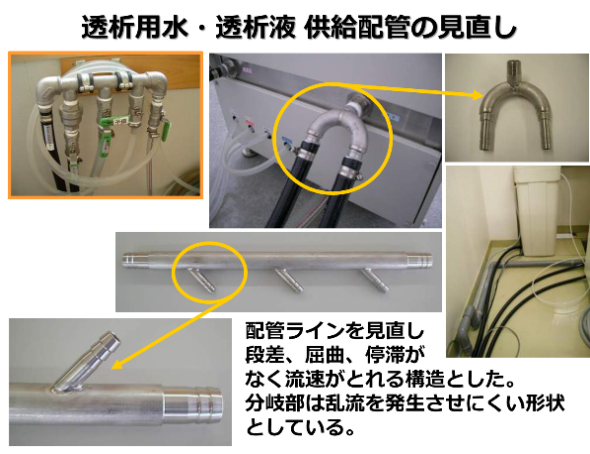 透析用水・透析液 供給配管の見直し